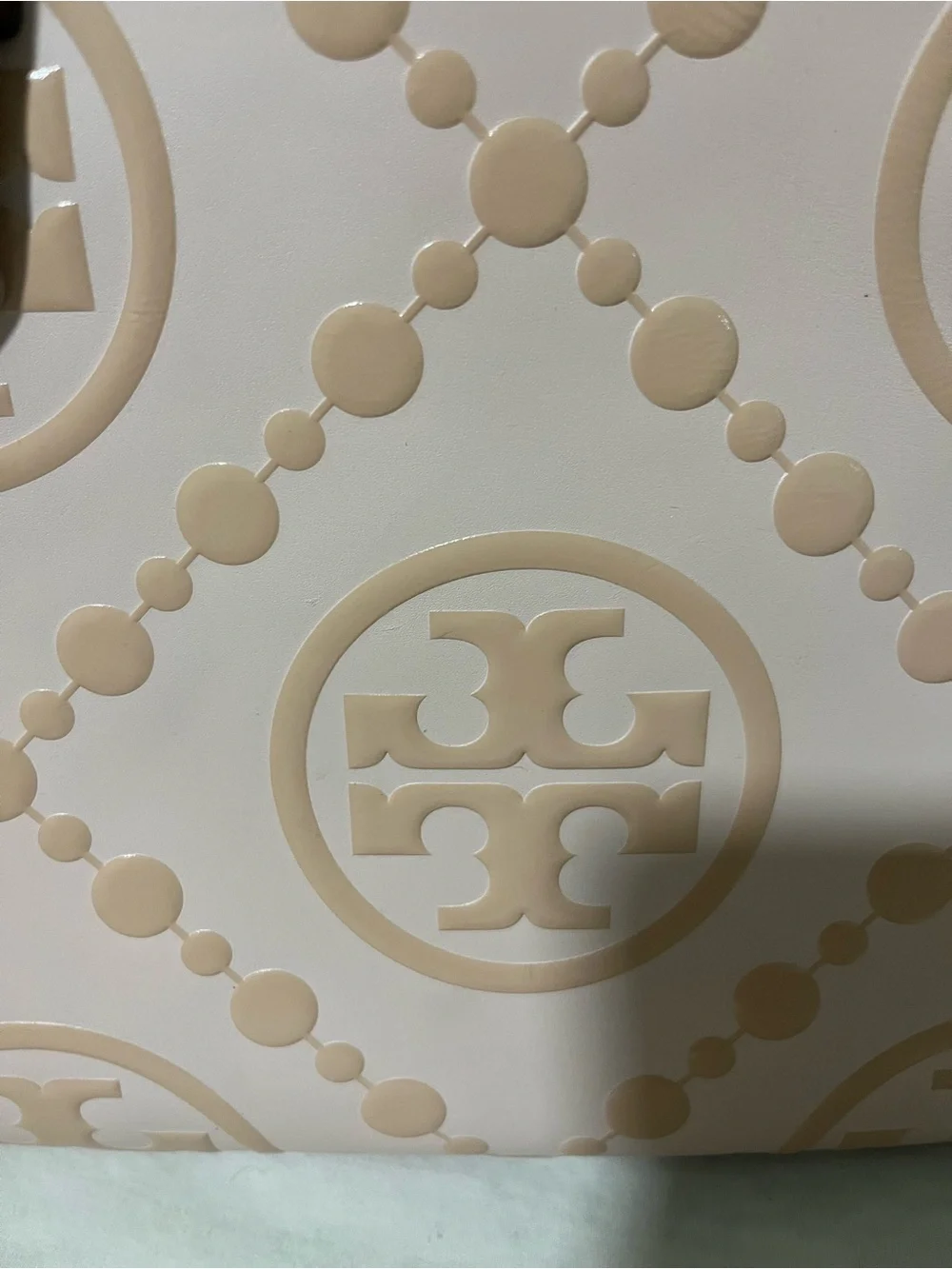 Tory Burch T-monogram contrast tote Pink dawn.